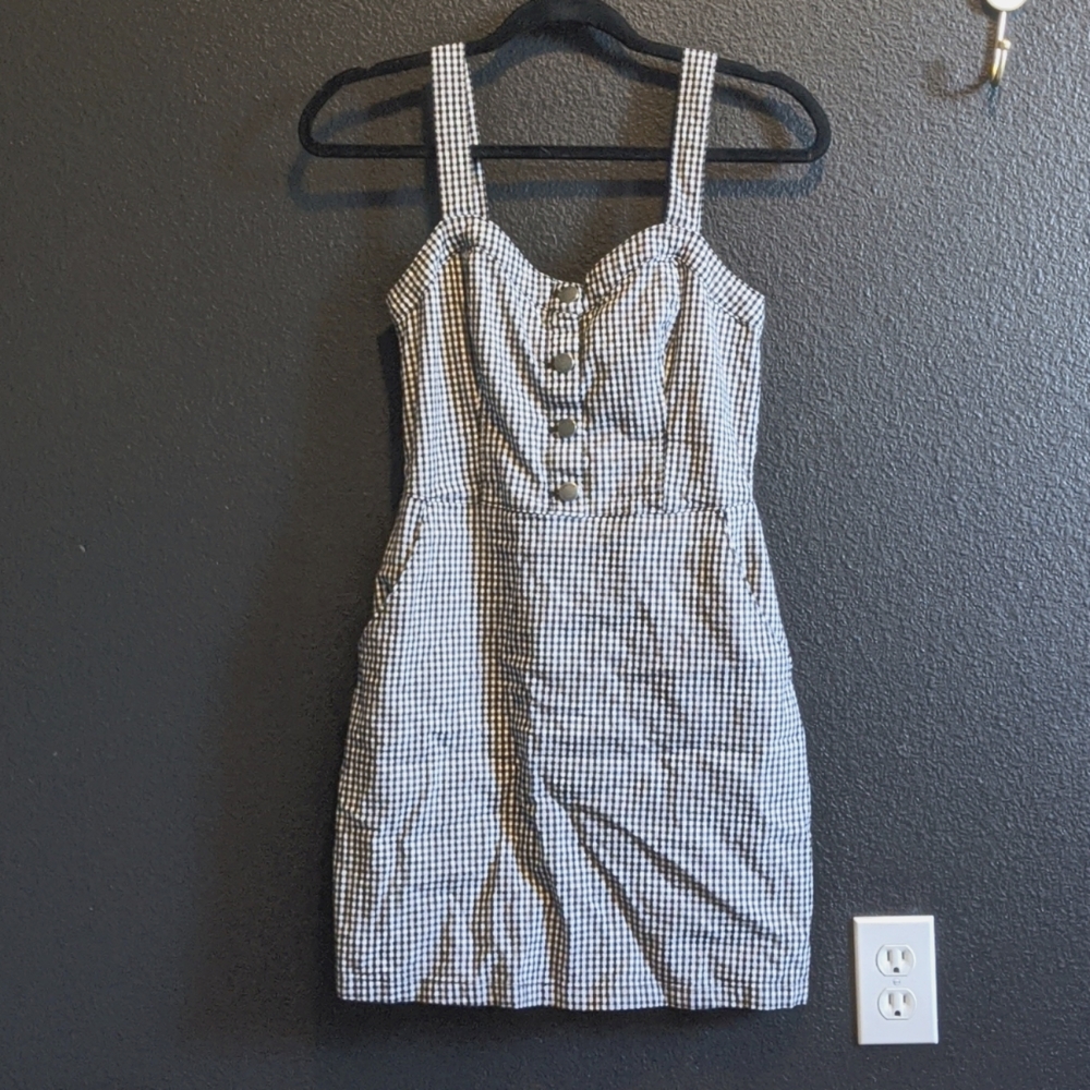 Hollister gingham mini dress